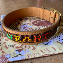 Load image into Gallery viewer, Wild at Heart Foundation Beaded Collar: Light Tan, Brown &amp; Rainbow